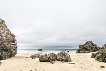 Sango Bay view during a cloudy afternoon, Durness, Highlands, Scotland