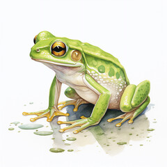 Fototapeta premium frog on white background