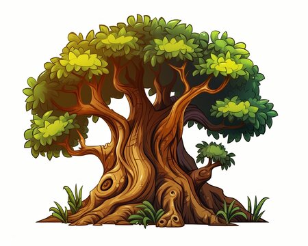 an illustration of a cartoon tree