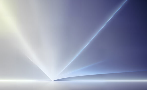 Abstract white background for product presentation. Generative AI
