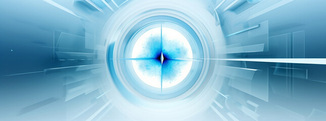 Obraz premium Luxury silver circle Abstract circle technology sparkling ring with glitter isolated on dark blue background. Generative AI.