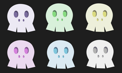 Cute Halloween Skulls