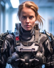 an image of a woman in a sci - fi suit