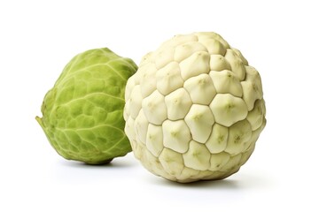 Fototapeta premium Cherimoya isolated on white.