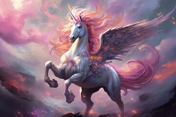 Obraz na płótnie Canvas Pegasus horse concept