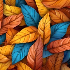colorful autumn leaves background