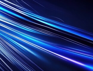 Vibrant Neon Lines: Futuristic Techno Background with Generative AI technology