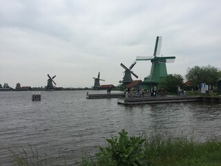 dutch windmill in the country