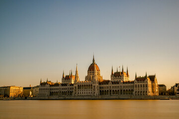 Naklejka premium Beautiful view of the Parliament of Budapest, Hungary.