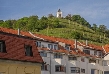 View of Pyramid hill in Maribor. Slovenia
