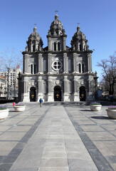 Fototapeta premium Xishiku catholic church in Beijing