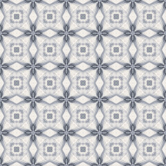 Seamless abstract square pattern. Modern texture - digital art. Fabric abstract kaleidoscope