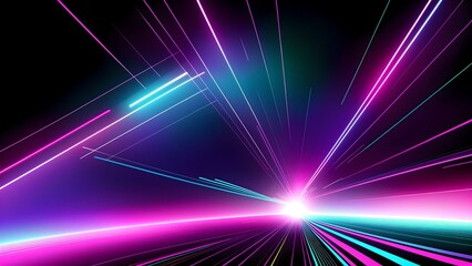 Photo of an abstract background with vibrant lines and colors