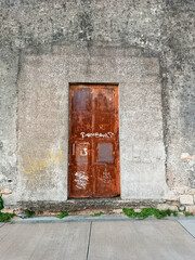 old wooden door