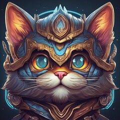 Naklejka premium Adventures Cat ,generative Ai.