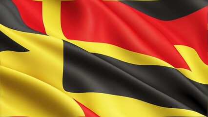 Obraz premium Abstract black red yellow illustration design vector background. Stock Vector