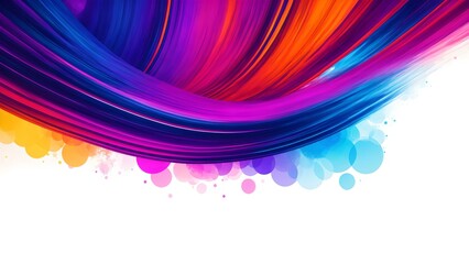 Fototapeta premium Photo of colorful paint streaks on a white background