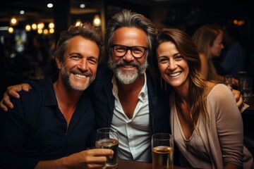 Obraz premium group of people at bar