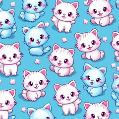 Kawaii Cat Pattern