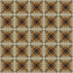 Seamless abstract square pattern. Modern texture - digital art. Fabric abstract kaleidoscope