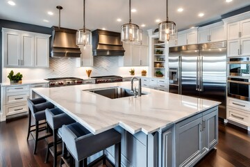 simple modern kitchen interior 
