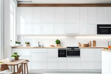 Fototapeta na wymiar simple modern kitchen interior 