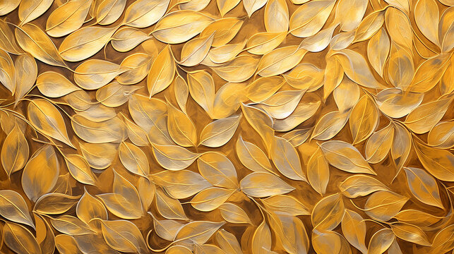 folhas douradas de arte de luxo