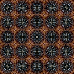 Seamless abstract square pattern. Modern texture - digital art. Fabric abstract kaleidoscope