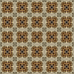 Fototapeta premium Seamless abstract square pattern. Modern texture - digital art. Fabric abstract kaleidoscope