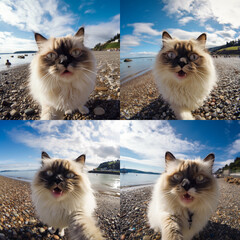 collage of cats