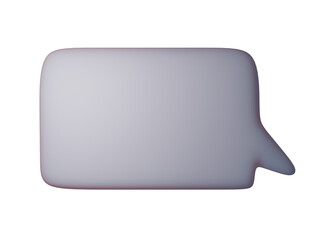 Squared Chat Bubble in White Color