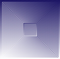 Abstract vector geometric pattern in the form of squares on a blue gradient background