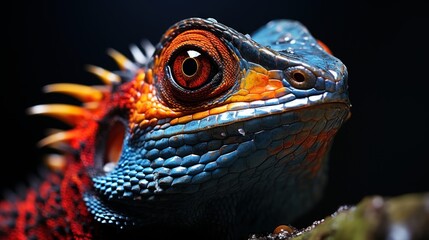 Fototapeta premium close up of a iguana