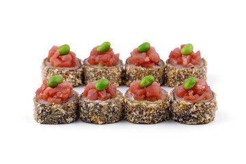 rolls on white background for food delivery website menu8