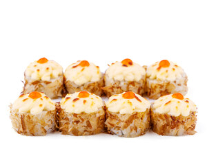 rolls on white background for food delivery website menu 4
