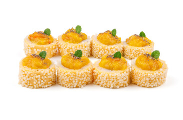 rolls on white background for food delivery website menu 3