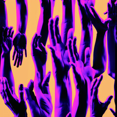 Abstract, modern gradient art composition, abstract, concept. Generative AI.