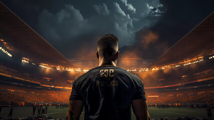 Soccer Fifa player in stadium