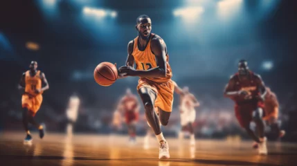 Zelfklevend Fotobehang Pro Basketball Player © Outlier Artifacts