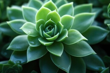 Close-up view of a succulent plant.