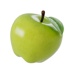 3D Stylized Green Apple