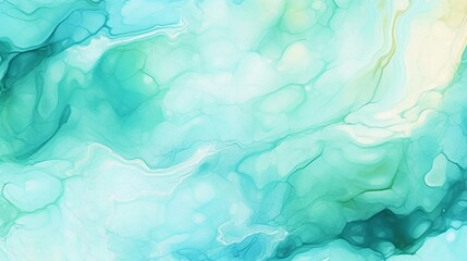 Fototapeta na wymiar Generative AI : Artistic image of stucco or marble background surface in pastel light blue white and turquoise colors