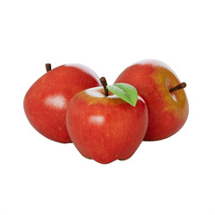 3D Stylized Red Apples