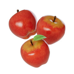 3D Stylized Red Apples