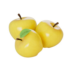 3D Stylized Yellow Apples