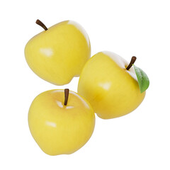 3D Stylized Yellow Apples