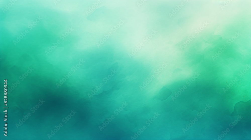 Leinwandbilder generative ai : abstract greenblue background with tonal transitions abstract background with spots 