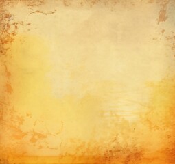 Obraz premium Generative AI : Background grunge paper texture yellow Paint stains yellow watercolor background Texture vintage yellow paper