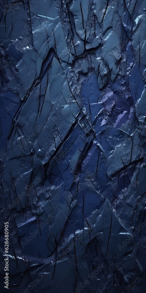 Poster generative ai : background image of plaster texture in dark blue tones with light area and an even c