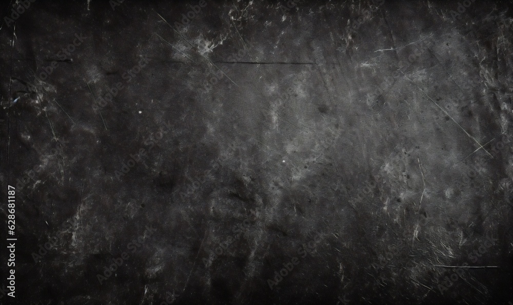 Poster generative ai : abstract decorative textured dark black background with beautiful gray spots strokes
